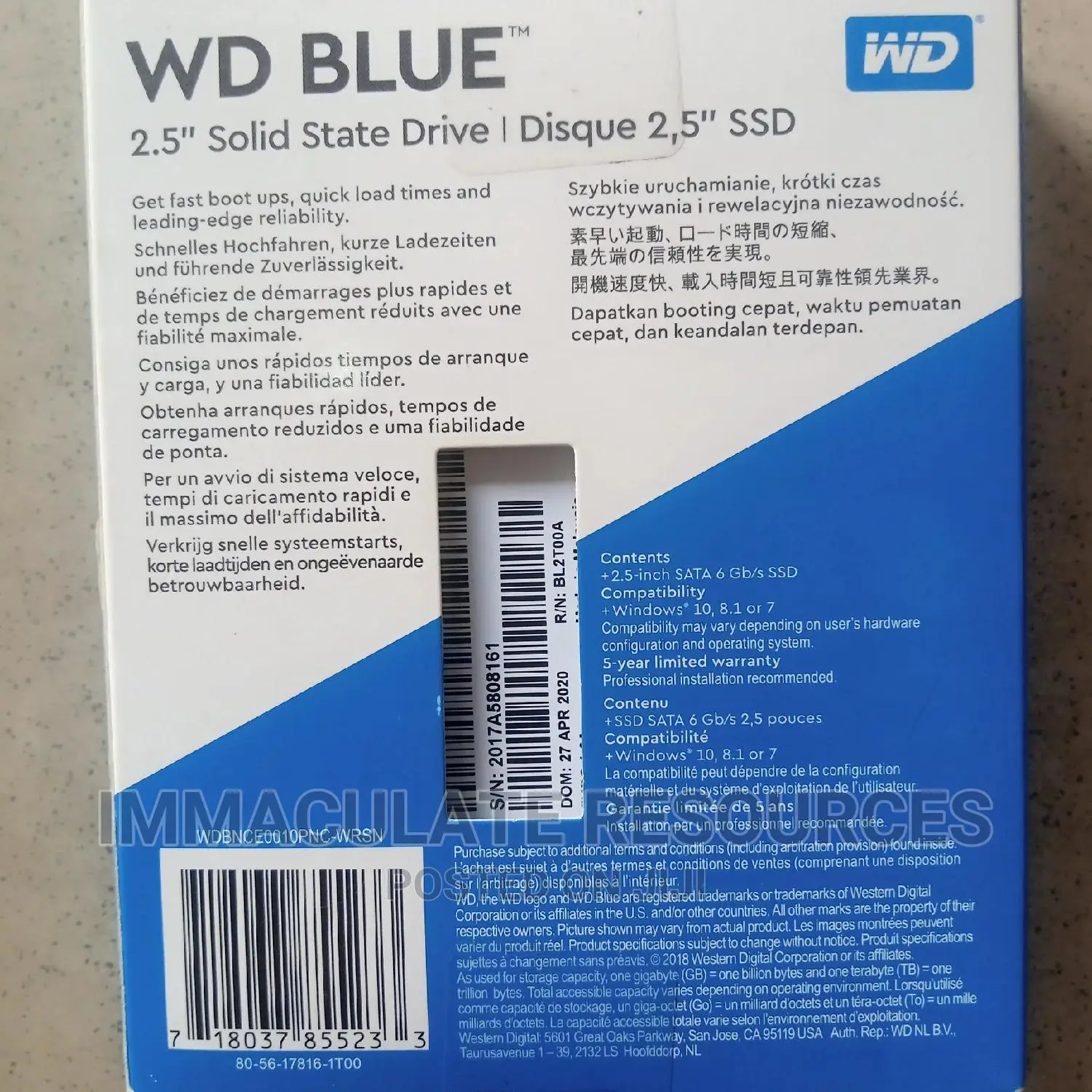 1tb Internal SSD Wd Blue
