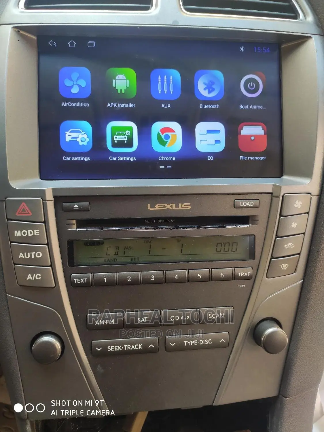 Lexus Es 350 Andriod Player 2007 to 2012