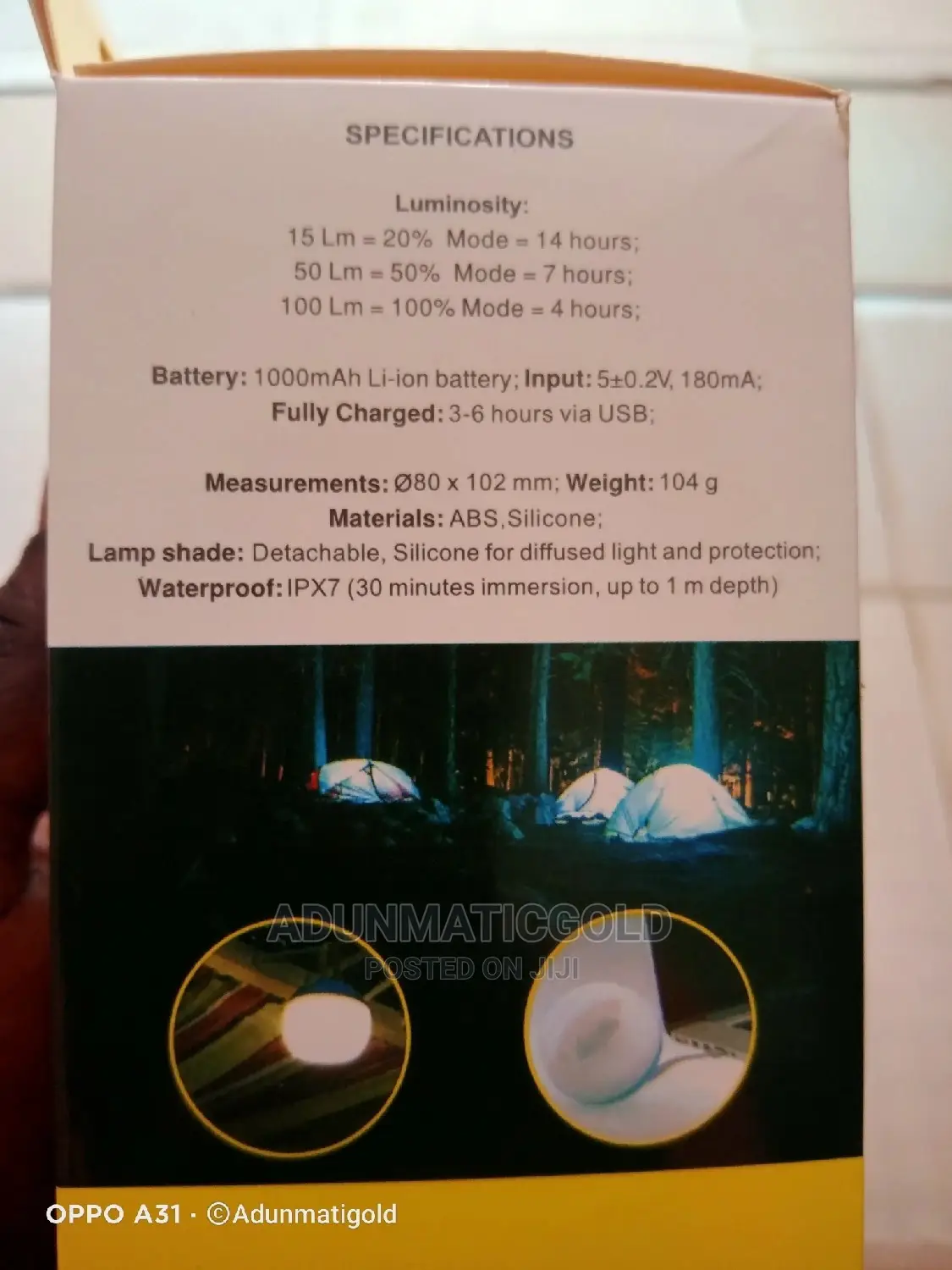 Bulb USB Lantern