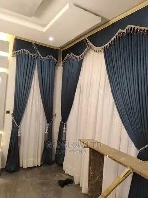 Dark Gray Curtain With Board