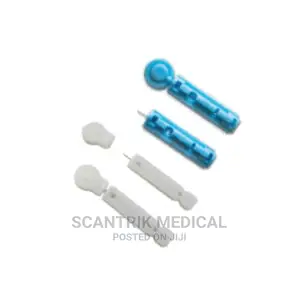 Scantrik Medical Supplies Flat Lancet Needie White,Blue
