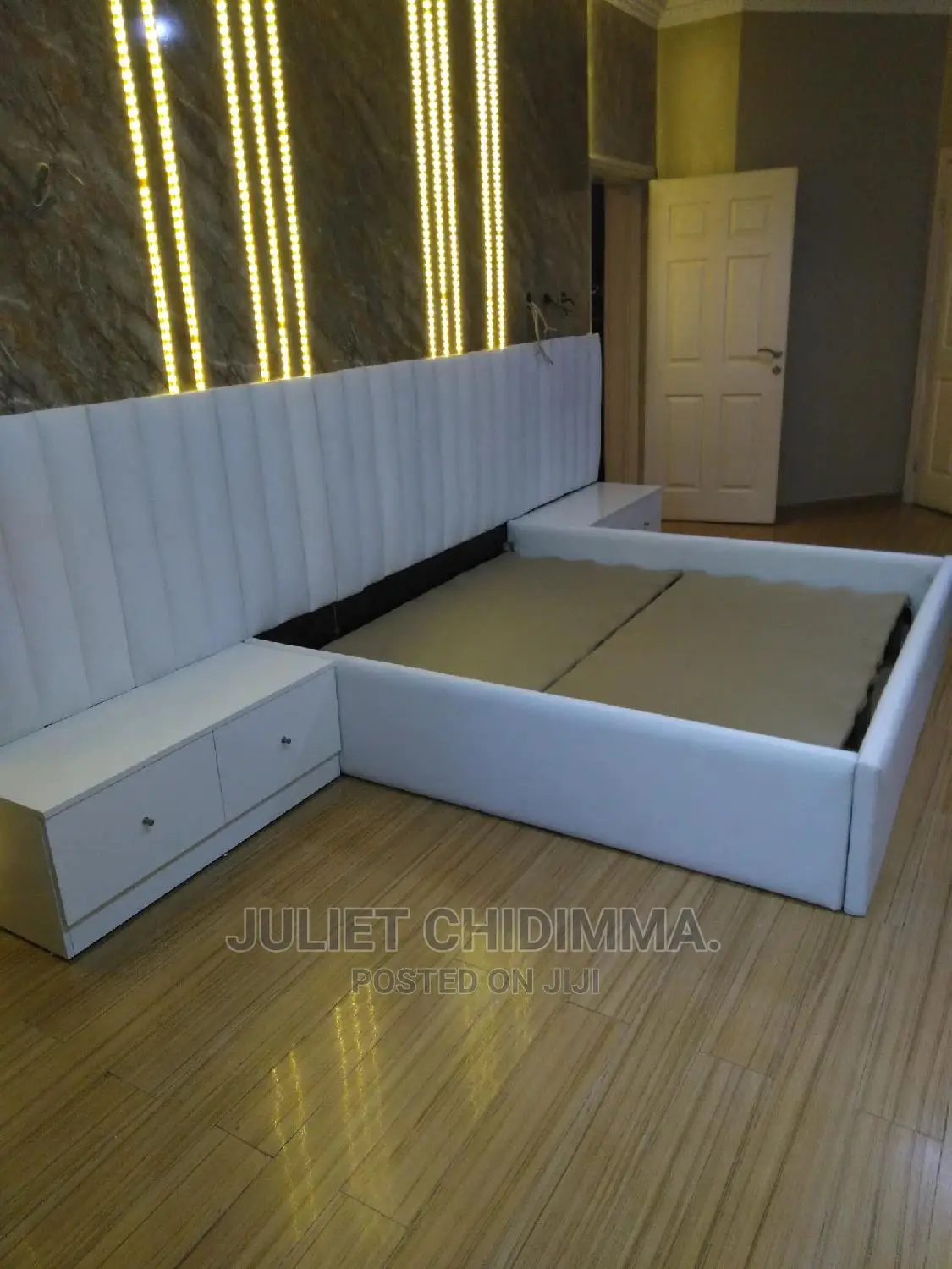 A Luxury 6*6 Padded Bed Frame