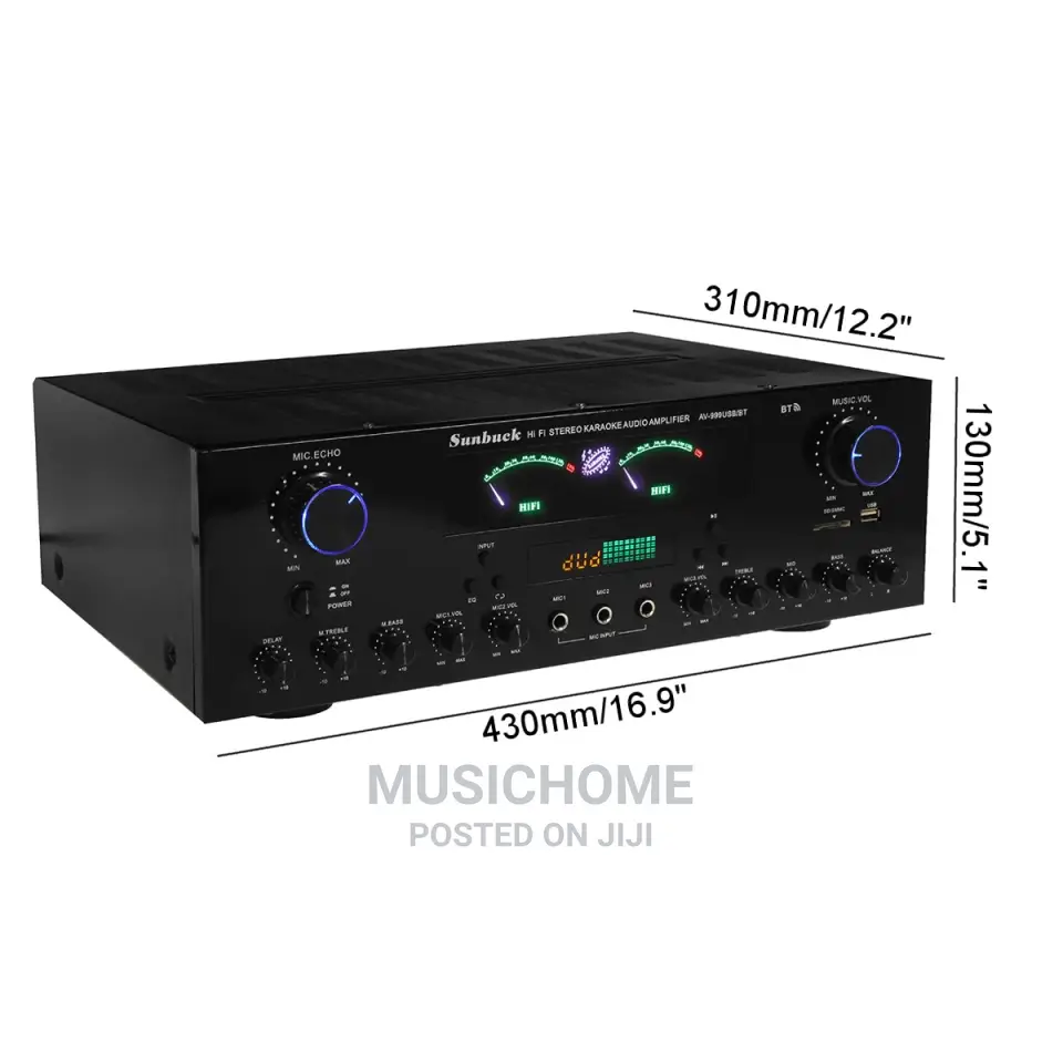Big Power Ceiling/Wall Speakers Bluetooth Amplifier