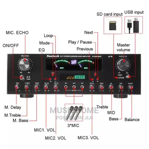 Big Power Ceiling/Wall Speakers Bluetooth Amplifier