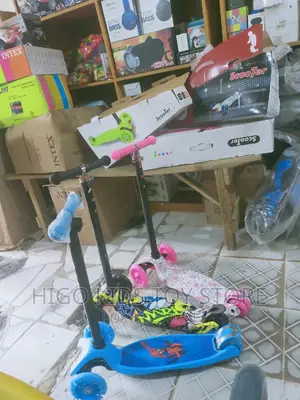 Children Playing Scooter