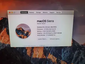 Laptop Apple MacBook 2012 8GB Intel Core I5 HDD 500GB
