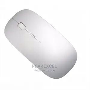 White Ergonomic Mouse Inside Usb Receivers 2.4G Wireless Fla