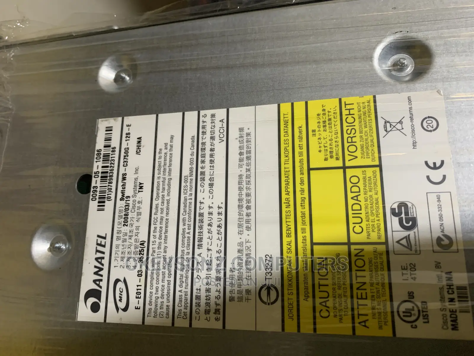 WS Cisco 3750G 12 Ports E Fiber Switch