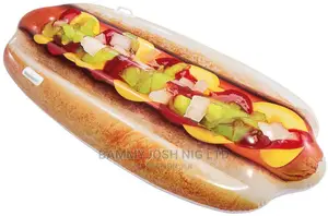 Intex Inflatable Giant Hotdog Mattress Lilo 180cm X 89cm. P