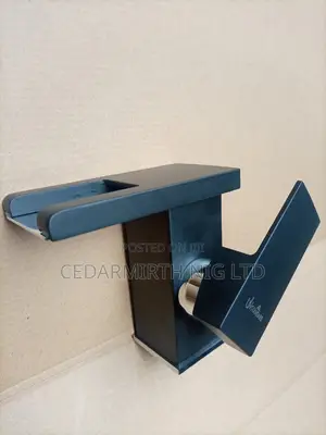 UN Black Led Basin Mixer Tap