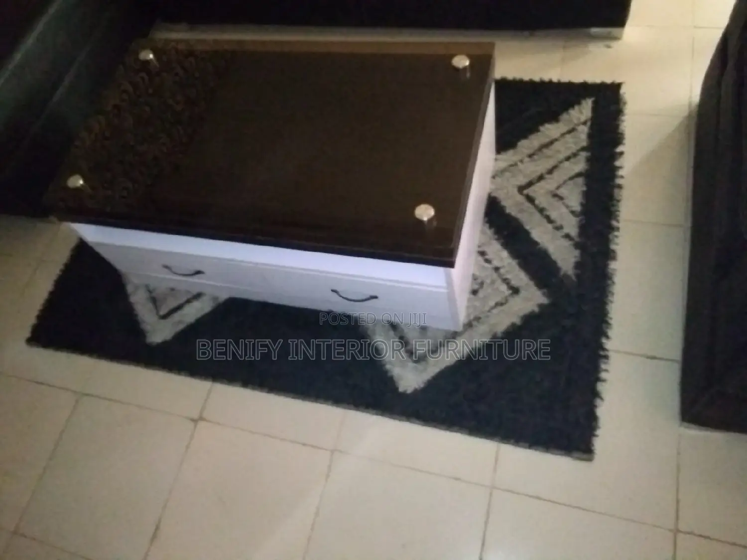 Double Sided Drawers Center Table