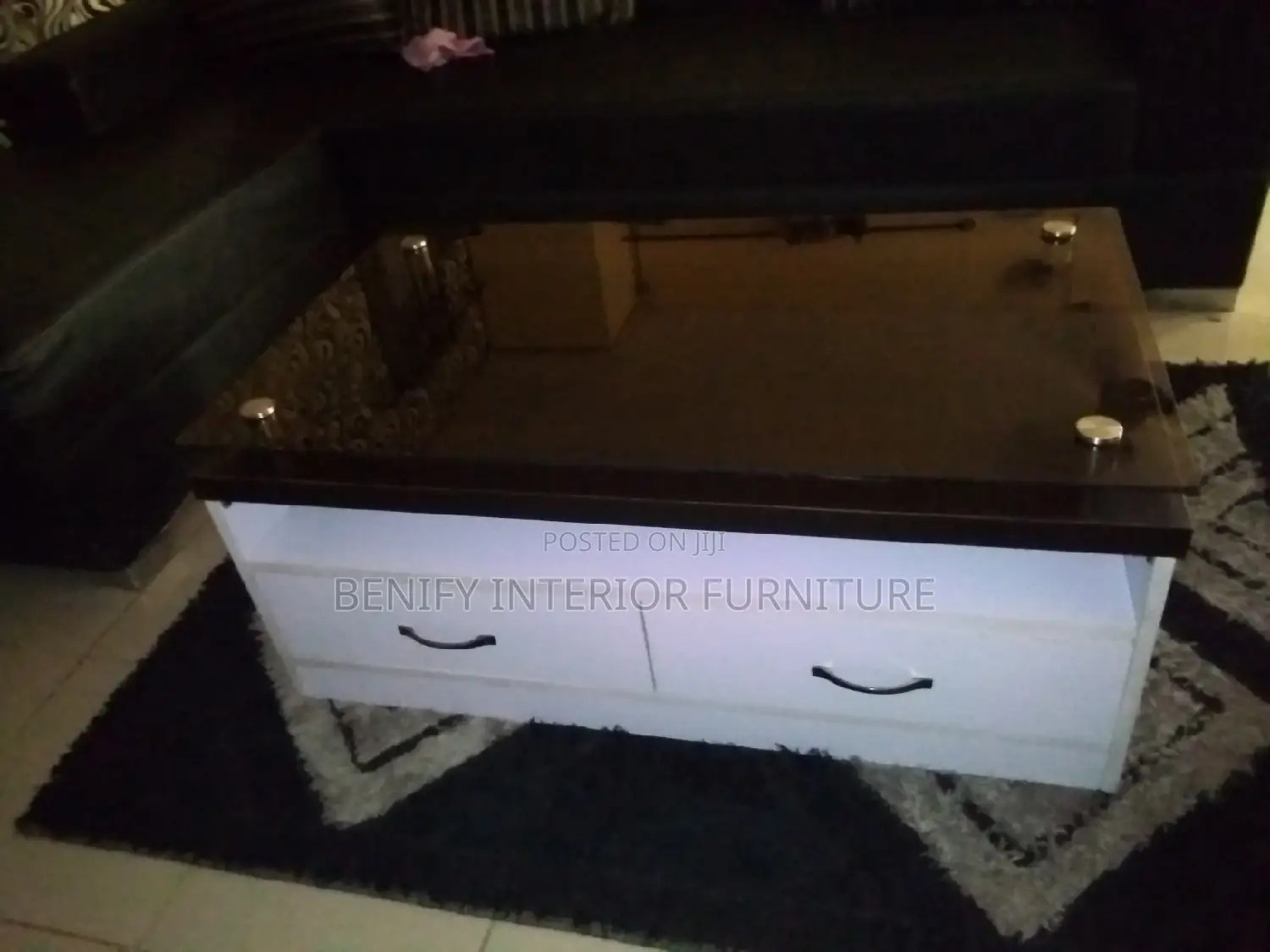 Double Sided Drawers Center Table