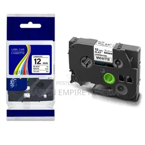 Brother Black on White Label Compatible Tze 231 Ptouch 12mm