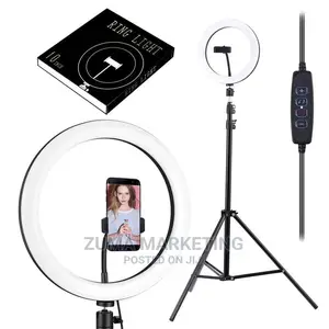 10'' LED Ring Light With Remote Control and Tripod Stand