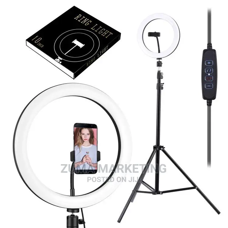 10'' LED Ring Light With Remote Control and Tripod Stand