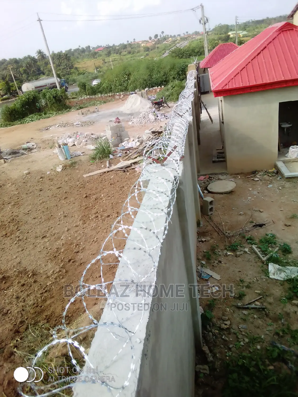 Security Fence; Razor Barb Wire
