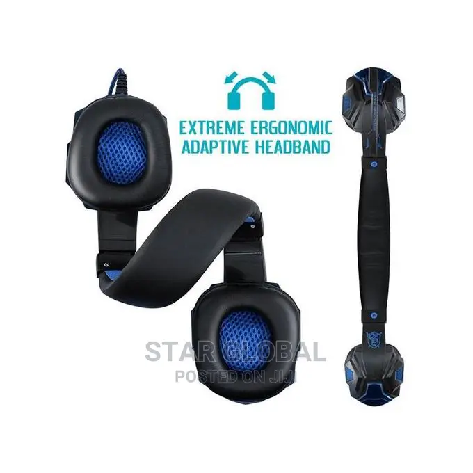 Stereo Sound Headsets With Mic LED Light for Computer PC PS4