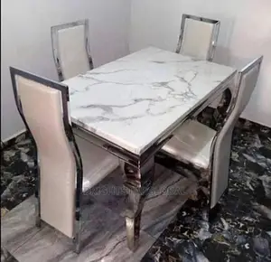 Dinning Table Set With Marple Top