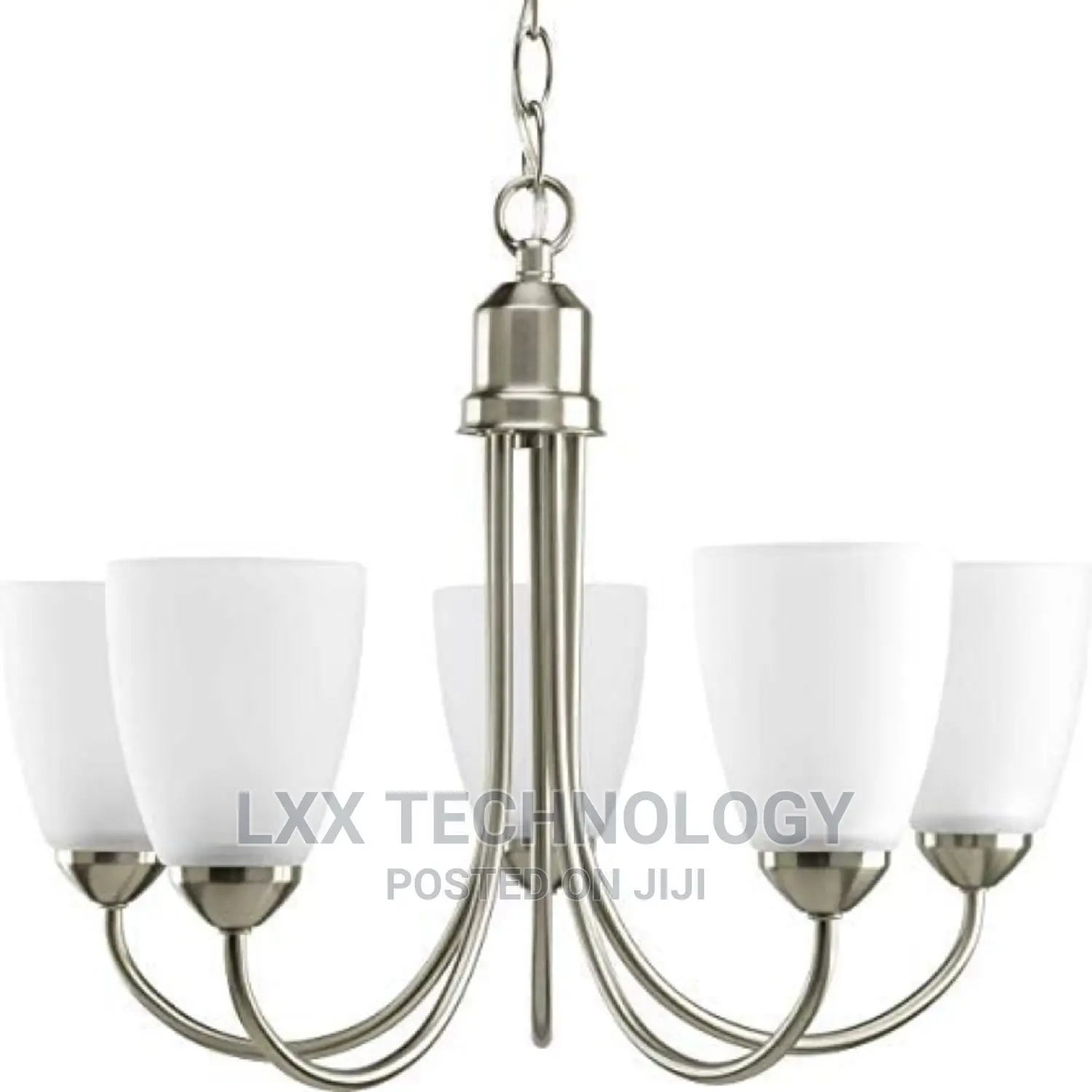 Progress Lighting 5-Light Chandelier, Brushed Nickel