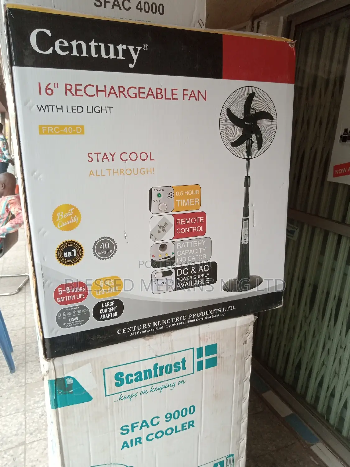 Century Rechargeable Fan