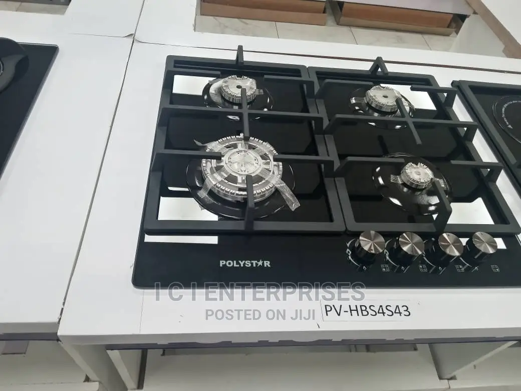 Polystar 4 Burner Gas Hob Pv-Gt60g4 + Ignition