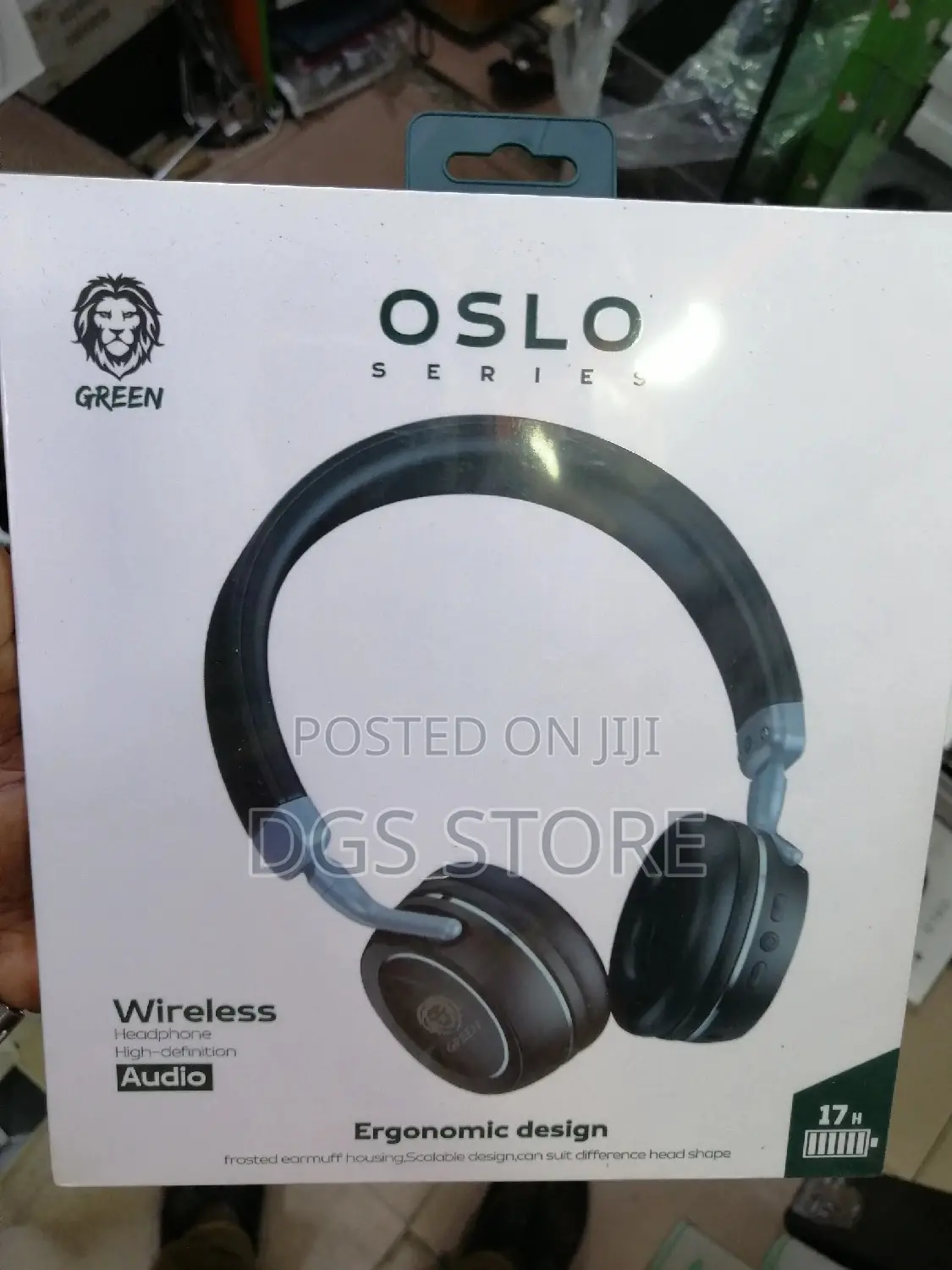 Green Oslo Series Wireless Audio Bluetooth Headphone