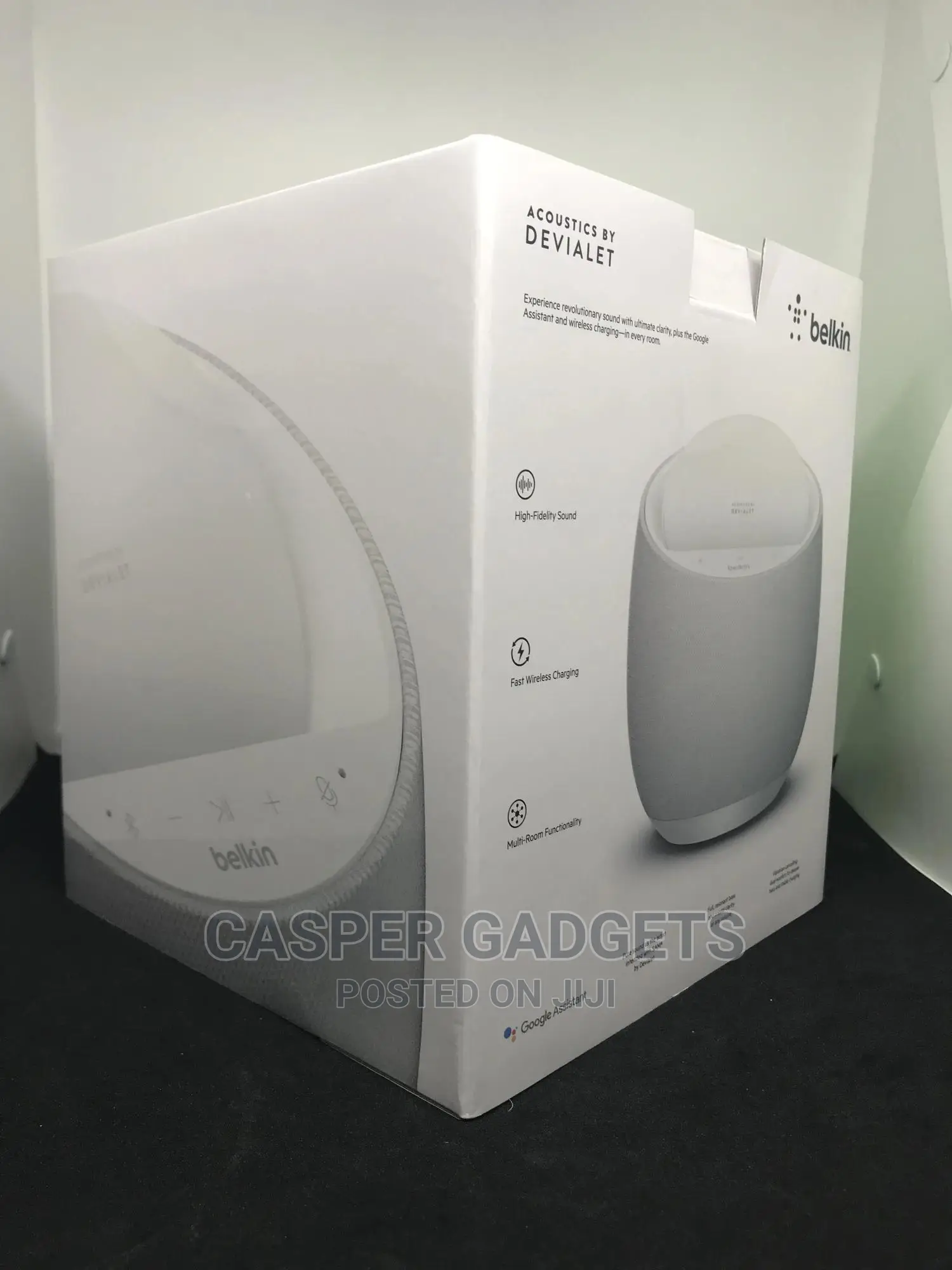 Belkin Hi-Fi Smart Speaker With Wireless Charger White