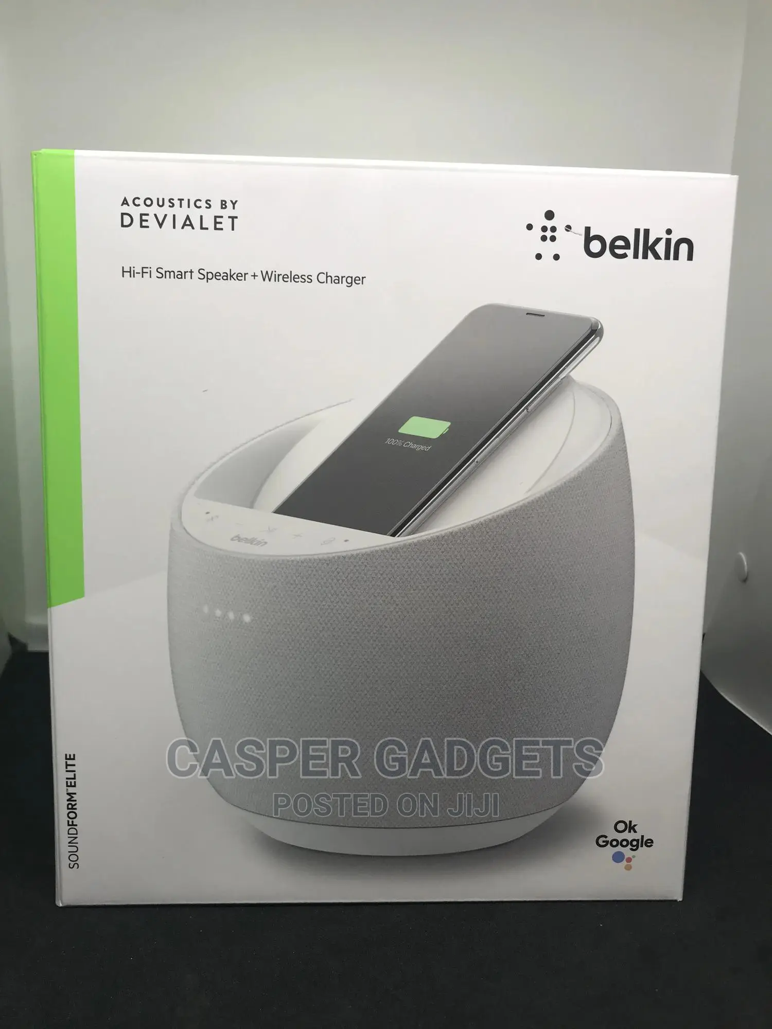 Belkin Hi-Fi Smart Speaker With Wireless Charger White