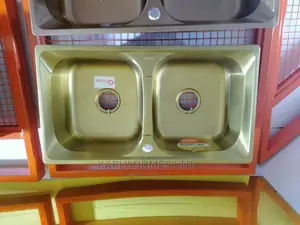Gold Double Bowl Kitchen Sink