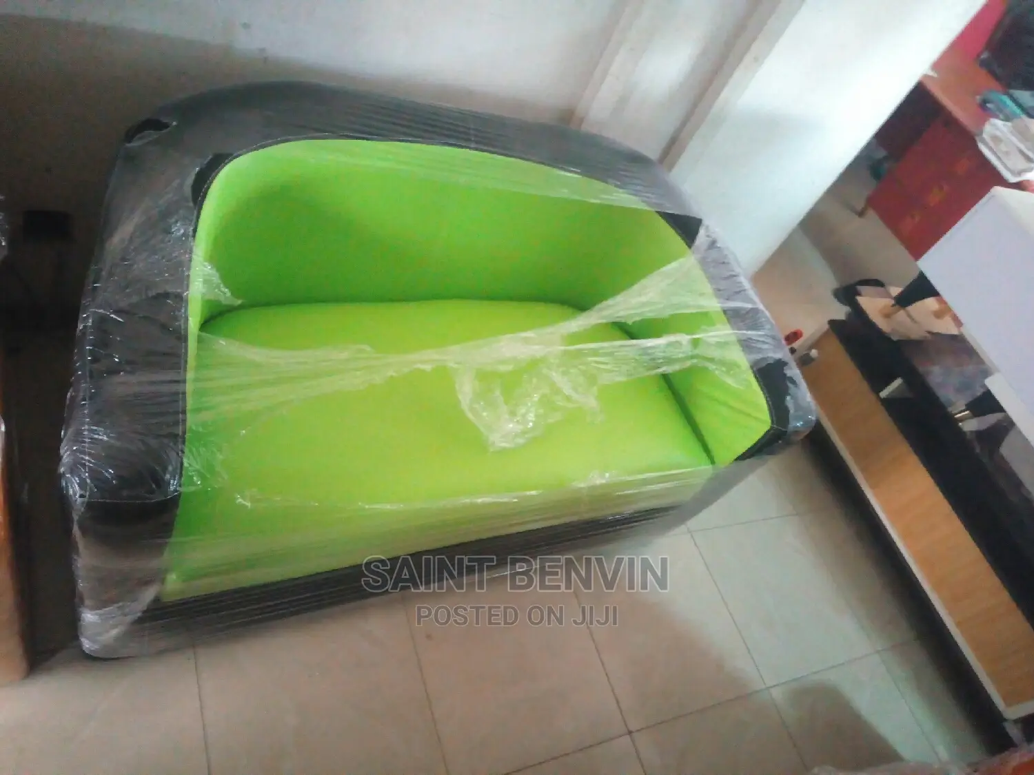 Double Seater Leather Sofa