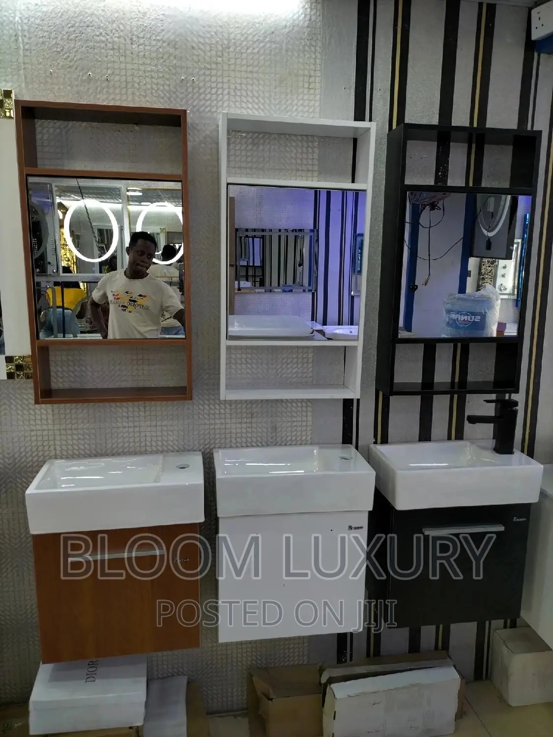 Mini Cabinets And Mirror