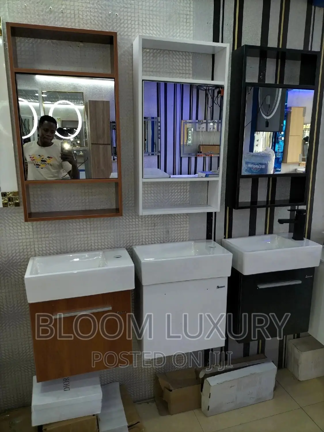 Mini Cabinets And Mirror