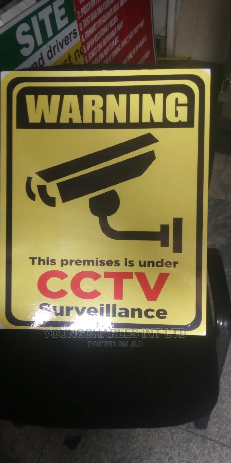 Reflective Cctv Camera Signage.
