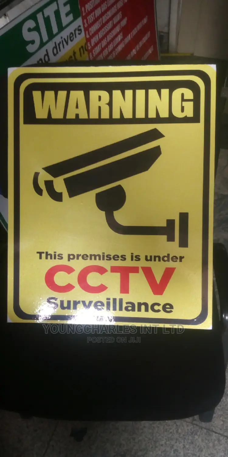 Reflective Cctv Camera Signage.