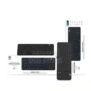 Green Dual Mode Portable Wireless Keyboard With Touchpad