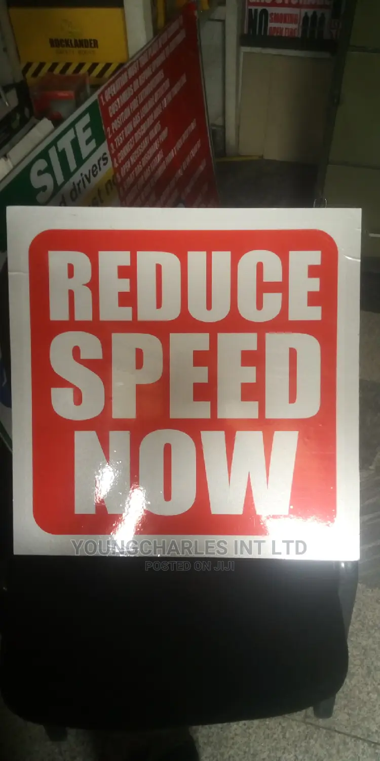 Reflective Speed Signage.
