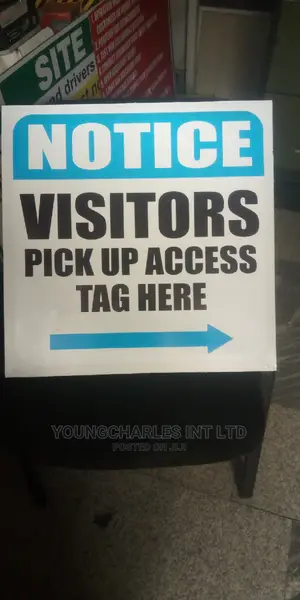 Reflective Visitors Signage.