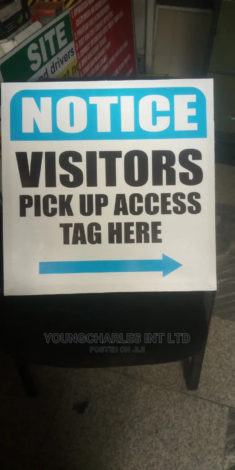 Reflective Visitors Signage.