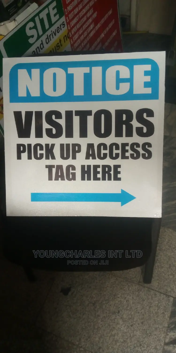 Reflective Visitors Signage.