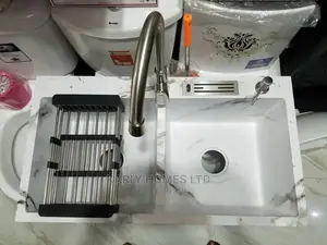 England Double Bowl Kitchen Sinks (Marble White)A