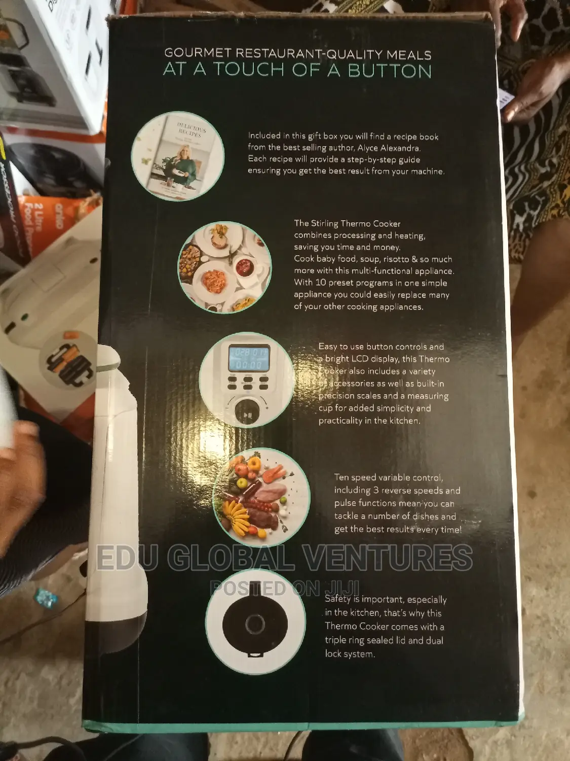 Stirling 10 in 1 Multifunction Thermo Cooker and Yam Pounder