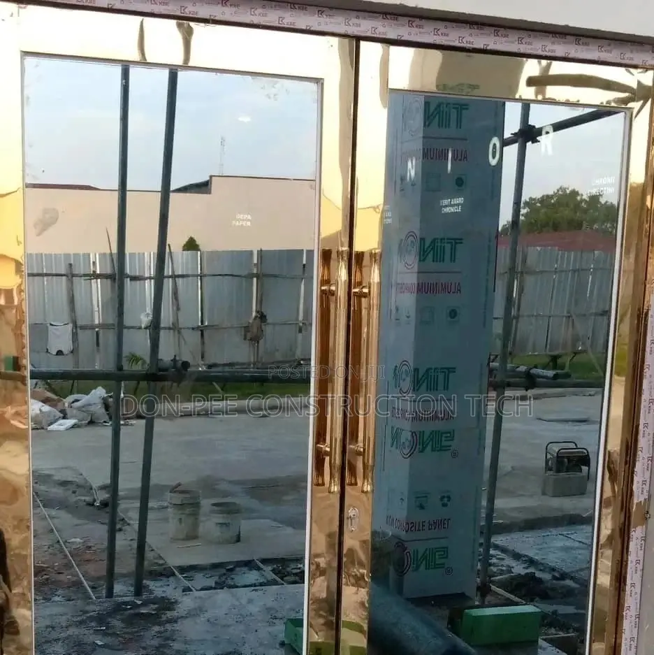 Golden Glass Door