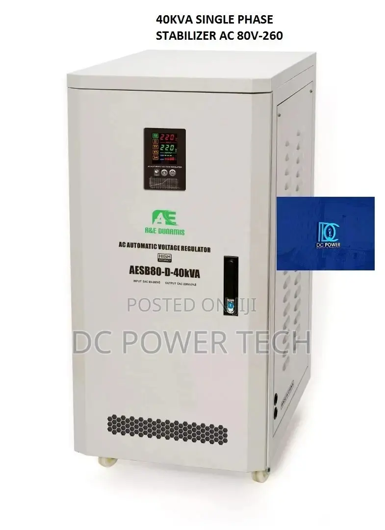 40kva Single Phase Stabilizer AC 80v-260v