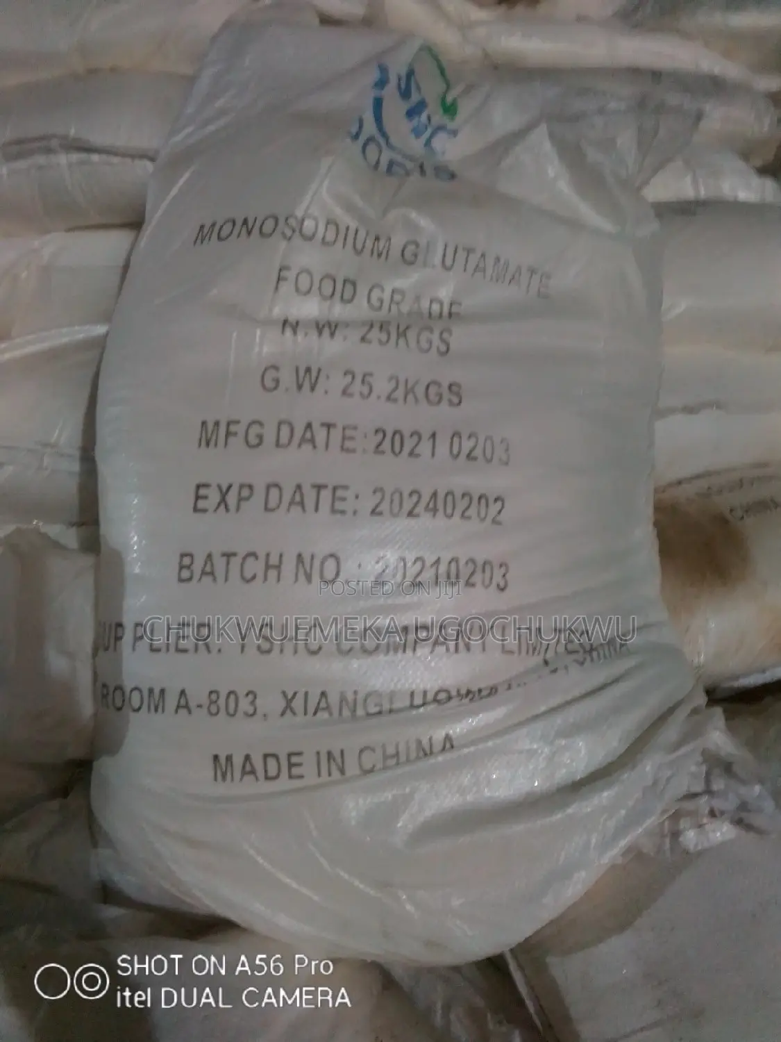 Monosodium Glutamate.
