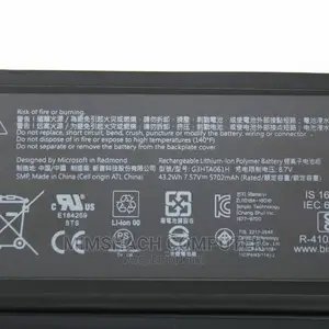 Microsoft Surface Pro 7 1866 Surface Battery (G3HTA061H)