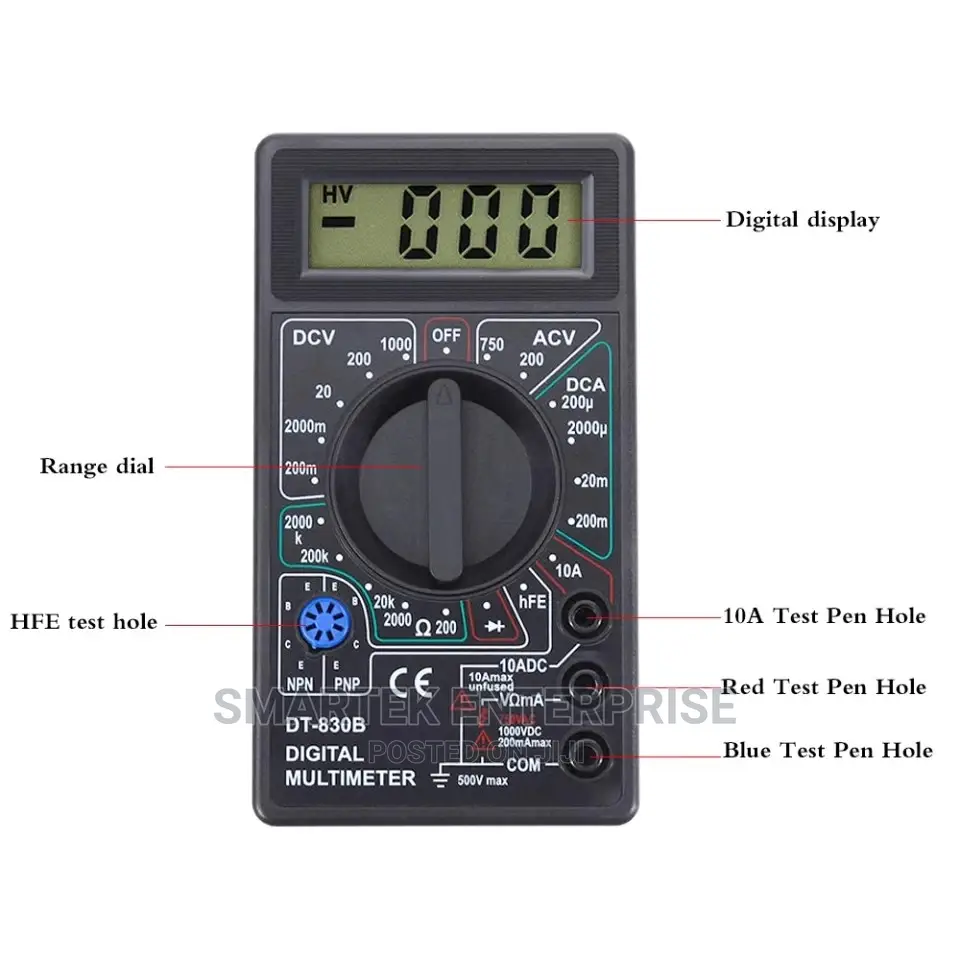 LCD Digital Multimeter AC/DC 750/1000v Digital
