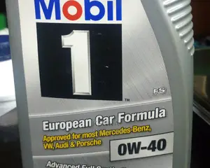 Mobil1 Sae Ow40 Advanced Full Synthetic Motor Oil.