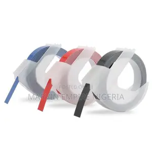 Dymo 3pcs 9m Red Black Blue 3D Embossing Label Tape Catridge
