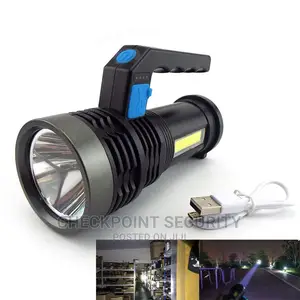 Portable USB LED Flashlight With COB Side Light