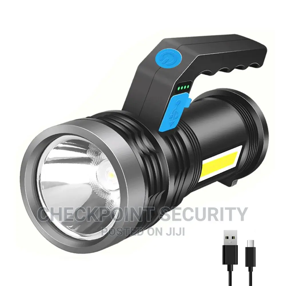 Portable USB LED Flashlight With COB Side Light